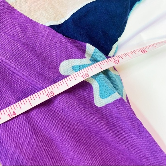 Las Manos vintage rayon tie back short sleeve Indonesian mini dress S - Picture 7 of 8